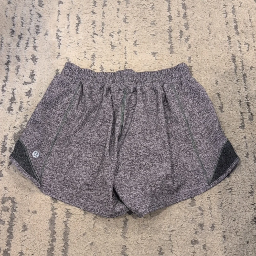 Lululemon Hotty Hot Short II *Long 4" Heather Lux Multi Black / Heathered Black - Picture 11 of 13